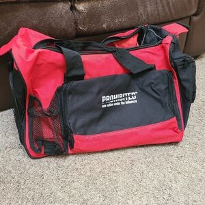 Rare Prohibited Merch Red and Black Travel Weekender Duffel Bag
